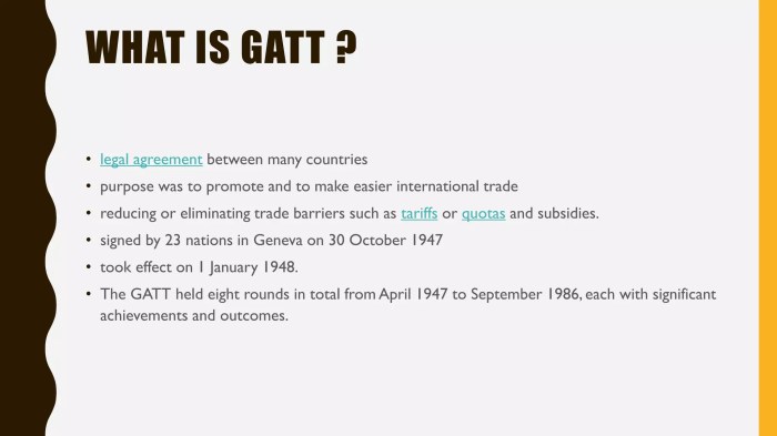 Agreement tariffs trade general gatt slideshare