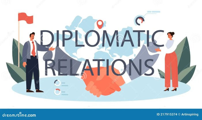 Diplomatic negotiation clipart relations people negotiating two cartoon stock clipground